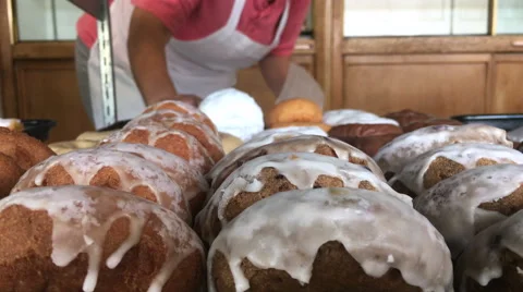 Donuts purchased from bakery 4k Stock Footage 58482252