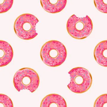 Donuts seamless pattern Stock-Illustration
