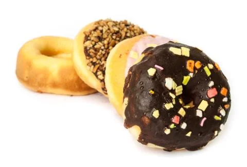 Donuts with Sprinkles. Fotos de archivo
