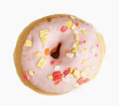 Donuts with Sprinkles. Stock Photos