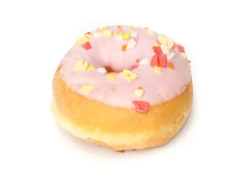 Donuts with Sprinkles. Stock Photos
