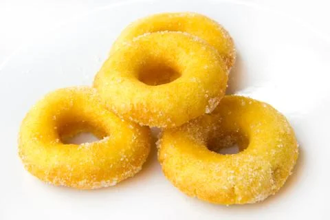 Donuts with sugar Stock Photos