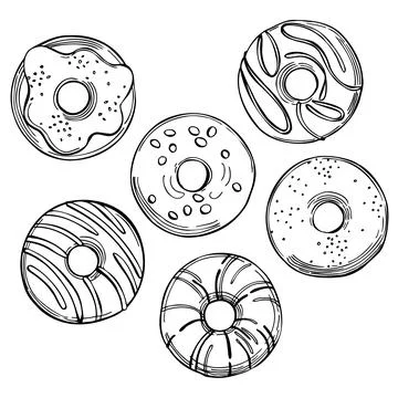 Donuts. Vector illustration. Stock Illustration