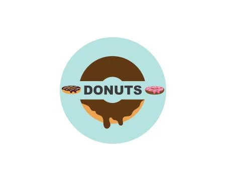 Donuts vector,icon,logo illustration Stock Illustration