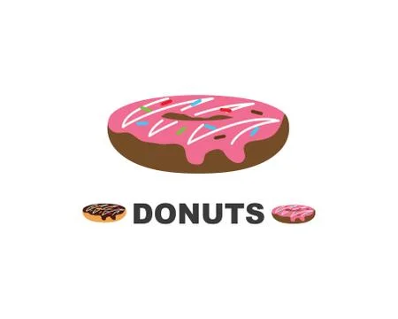 Donuts vector,icon,logo illustration Stock Illustration