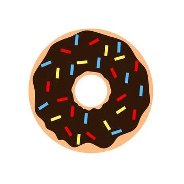 Donuts on a white background Stock Illustration