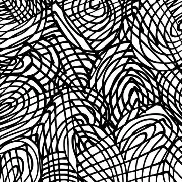 Doodle abstract hand drawn pattern Stock Illustration