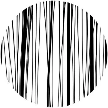 Doodle abstract hand drawn pattern circle shaped Illustrazione stock