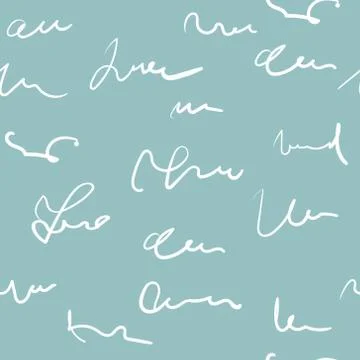 Doodle abstract pattern. blue and white colors. Seamless pattern can be used for Stock Illustration