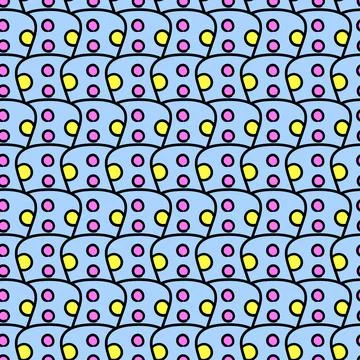 Doodle abstract texture seamless pattern textile print. repeat pattern backgr Stock Illustration