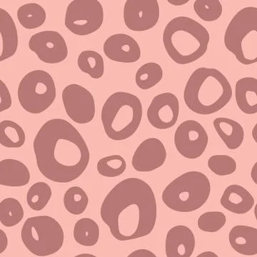Doodle animal spot seamless pattern. Hand drawn jungle leather silhouettes in Illustrazione stock
