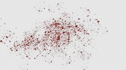 Doodle animation with red splashes Stock Footage 165524897