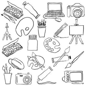 Doodle art Stock Illustration