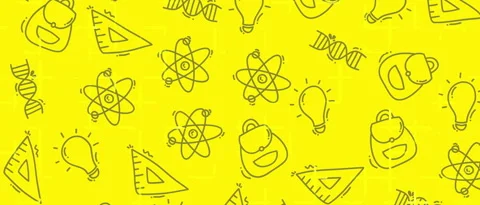 Doodle Back to School Seamless Pattern Animation Yellow Background Video stock 346946828