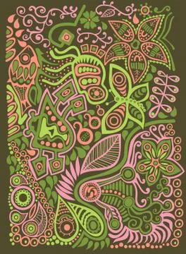 Doodle background Stock Illustration