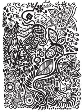 Doodle background Stock Illustration