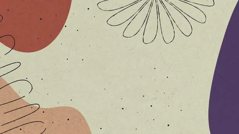 Doodle Background Pattern Abstract Colored Shapes Stock Photos