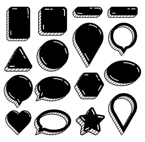 Doodle banner design style Stock Illustration