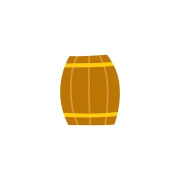 Doodle barrel icon. Stock Illustration