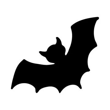 Doodle bat. Hand drawn vector illustration Illustrazione stock