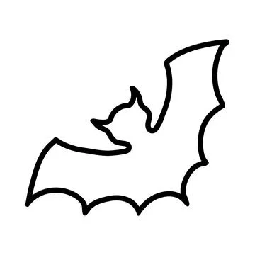 Doodle bat. Hand-drawn vector illustration 스톡 일러스트
