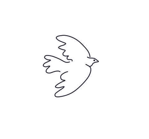 Doodle bird Stock Illustration