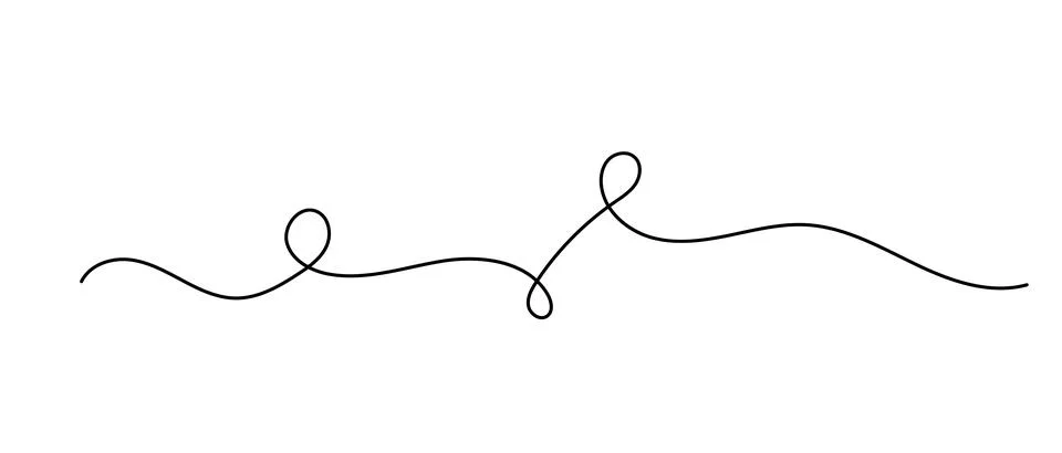 Doodle black simple line element, vector isolated illustration, decorative ar Stock Illustration