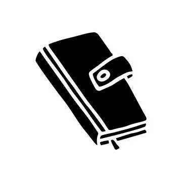 Doodle book or notebook icon hand drawn in flat style Stock Illustration