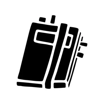 Doodle book or notebook icon hand drawn in flat style Stock Illustration