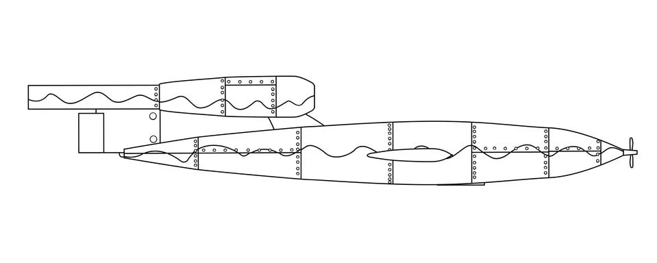 Doodle Bug Outline Drawing Illustrazione stock