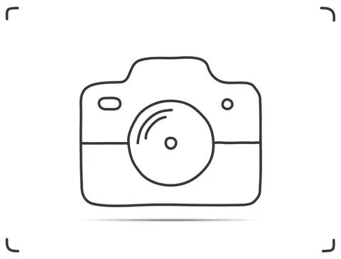 Doodle Camera Icon Stock Illustration