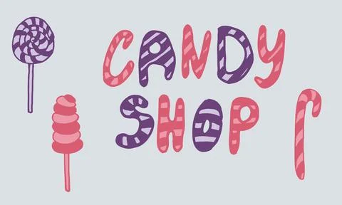 Doodle candy illustration Stock Illustration