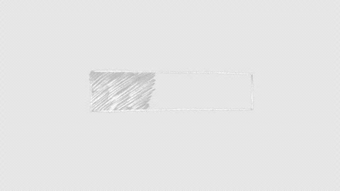 Doodle chalk animation loading bar Stockbeeldmateriaal 333469967