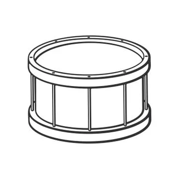 Doodle of classic drum Stock Illustration