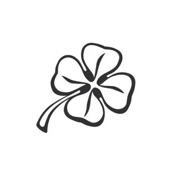 Doodle of clover Stock Illustration