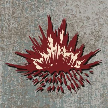 Doodle comic explosion Stock Illustration