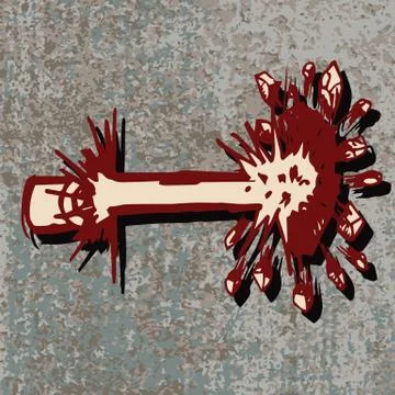 Doodle comic explosion Stock Illustration