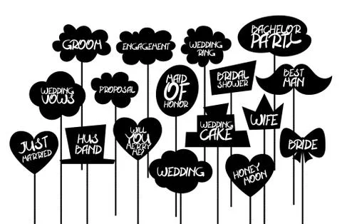 Doodle comic speech bubble black vector Stock Illustration