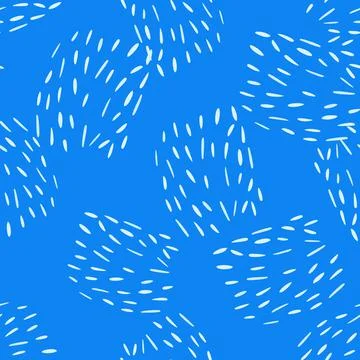 Doodle dashes seamless pattern with hand drawn. Modern abstract background. V Stock Illustration