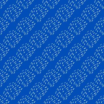 Doodle dashes seamless pattern with hand drawn. Modern abstract background. V Illustrazione stock