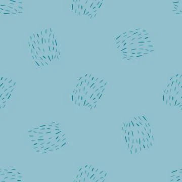 Doodle dashes seamless pattern with hand drawn. Modern abstract background. V Illustrazione stock