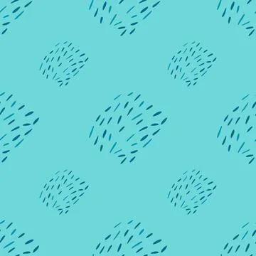 Doodle dashes seamless pattern with hand drawn. Modern abstract background. V Stock Illustration