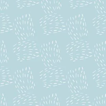 Doodle dashes seamless pattern with hand drawn. Modern abstract background. V 스톡 일러스트