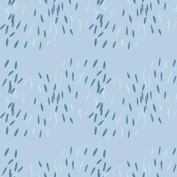 Doodle dashes seamless pattern with hand drawn. Modern abstract background. V 스톡 일러스트