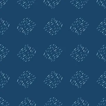 Doodle dashes seamless pattern with hand drawn. Modern abstract background. V Stock Illustration