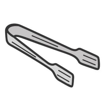 Doodle design of kitchen plier icon. Stock Illustration