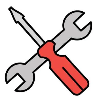 Doodle design of mechanical tools icon Illustrazione stock