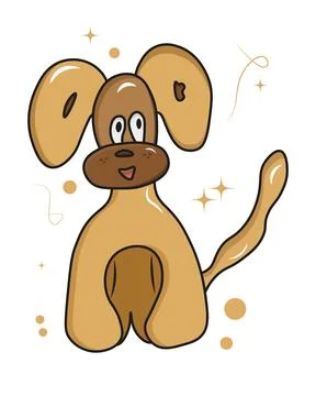 Doodle dog Stock Illustration