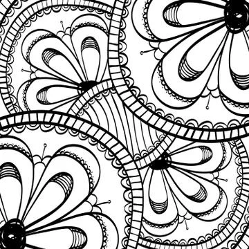 Doodle draw background Stock Illustration