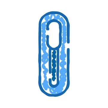 Doodle drawing thermometer showing cold low temperature 스톡 일러스트
